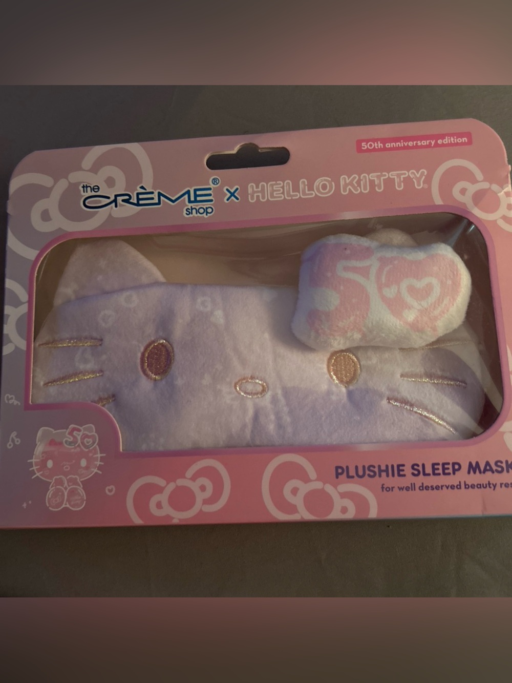 The Crème Shop x Hello Kitty Pink Plushie Sleep Mask - 50th Anniversary